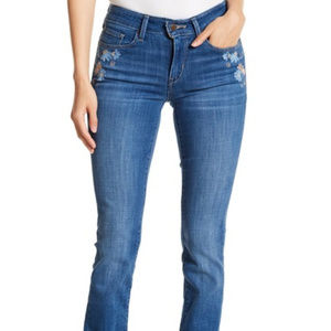 Levi's | Classic Mid Rise Embroidered Skinny Jeans